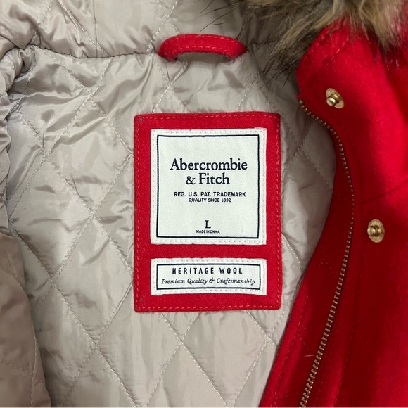 Abercrombie & Fitch Heritage Wool Coat Size L - Picture 3 of 8